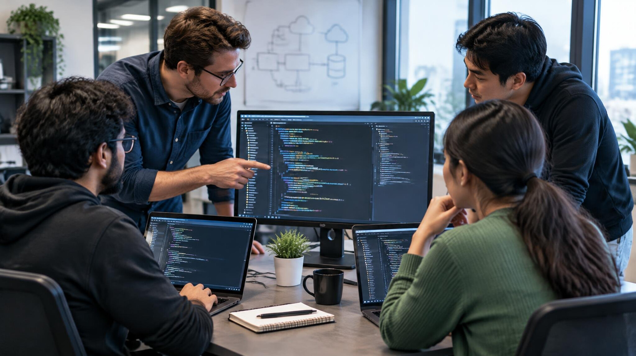 software developers coding