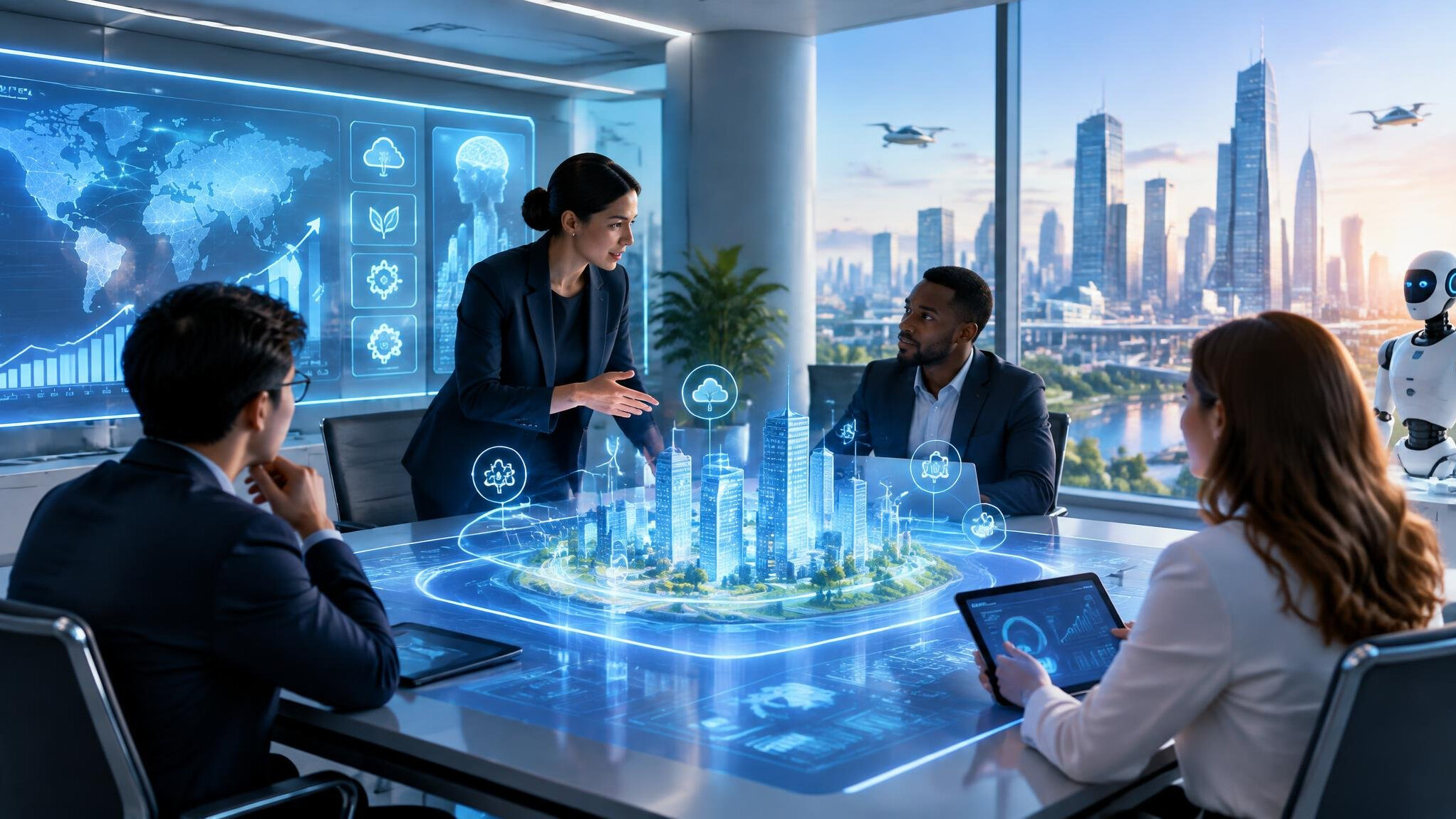 futuristic office tech